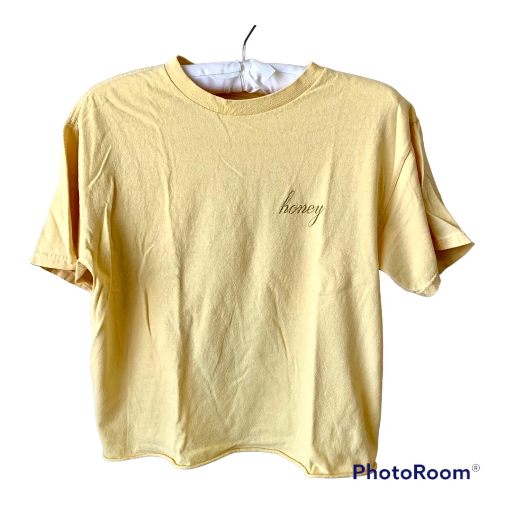 J Galt Brandy Melville Yellow Honey T-shirt Women's One Size Short Sleeve